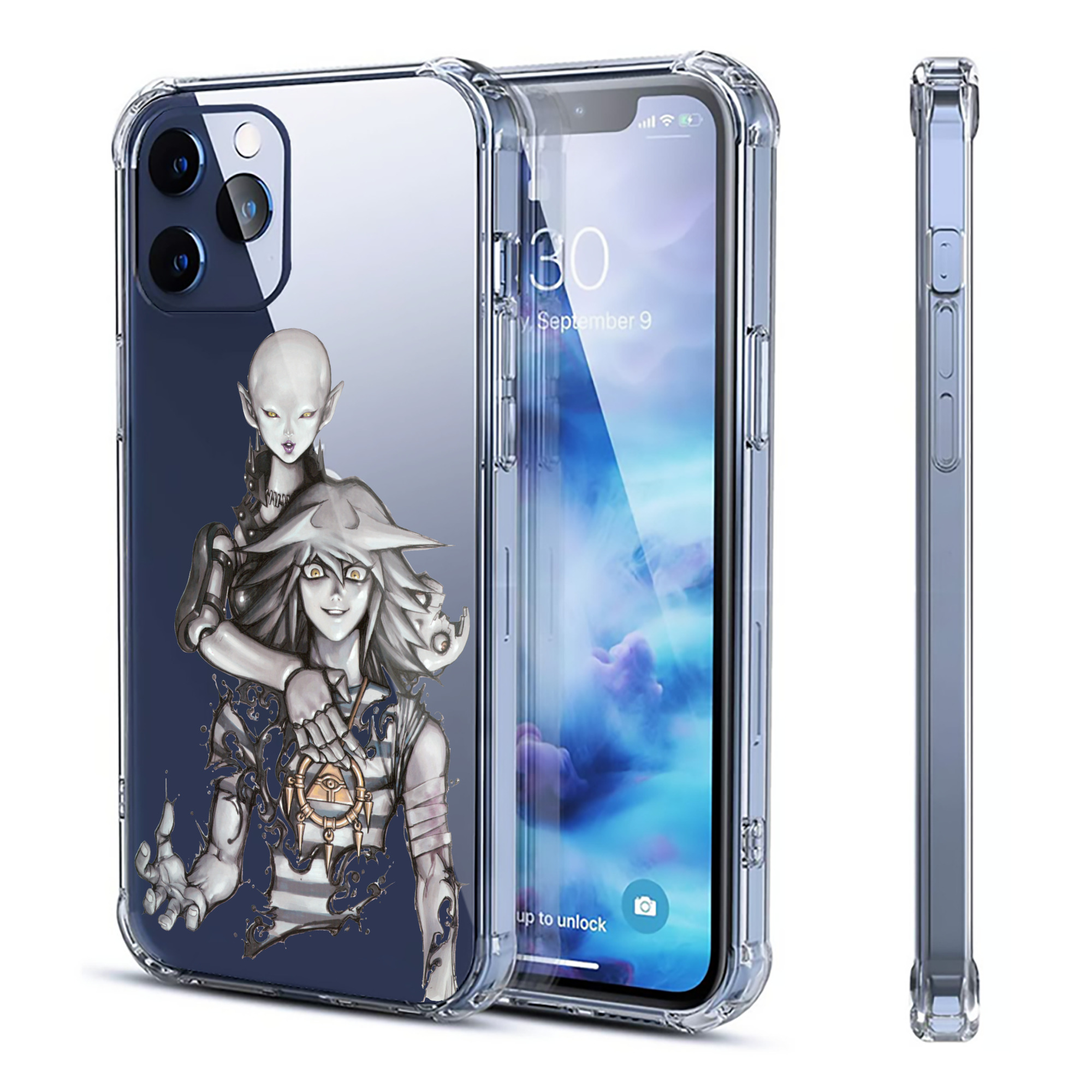 （画像用） 遊☆戯☆王 Yu-Gi-Oh! 【iPhone 12シリーズ対応】透明スマホケース（クリアソフトケース）